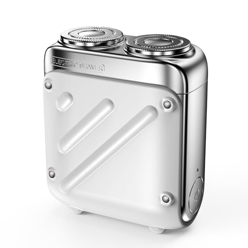 シェーバー メンズ 髭剃り 小型 【ポケットサイズ・精密シェービング】 USB充電式 回転式 45日間使用可能 電気シェーバー 深剃り 電動シェーバー ミニ 軽量 IPX7防水 お風呂剃り メンズシェー