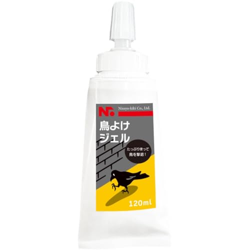 ニッショウ機器(Nissyo Kiki) 鳥よけジェル 鳥類忌避剤 120ml 鳥よけ カラス 鳩 ムクドリ 木 ベランダ