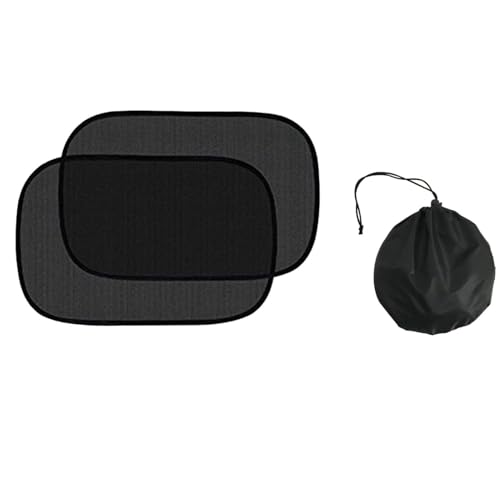 2枚車用サンシェード サイド 日除け ピタッとくっつく 静電気式サンシェードたたみ コンパクト 簡単着脱 遮光 断熱【99％以上UVカット】サンシェード 車 運転席 助手席 後部座(50×30CM)