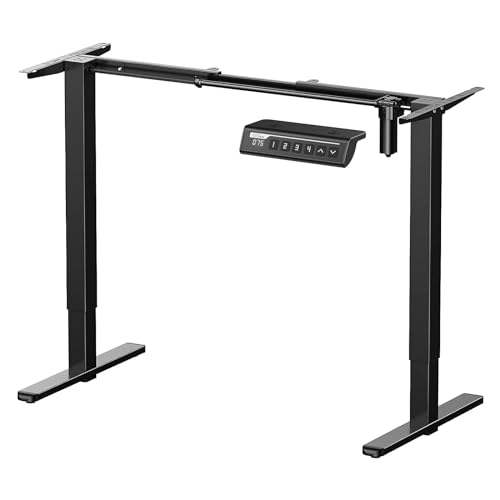 ErGear 電動 昇降式デスク 脚のみ スタンディングデスク 72-118cm高さ調節可能 耐荷重80kg 4パターン高..