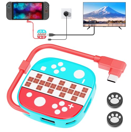 switch 2 用ドック Amzstar Switch 2 スイッチ スイッチ 2 ドック 2用ドック テレビ接続出力 3in1 USBハブ HDMI3.0/4K@60Hz/5Gbps/USB3.0対応 ゲーム機本体 HD変換/TV/テーブルモード 軽量 ミニドック 持ち運び便