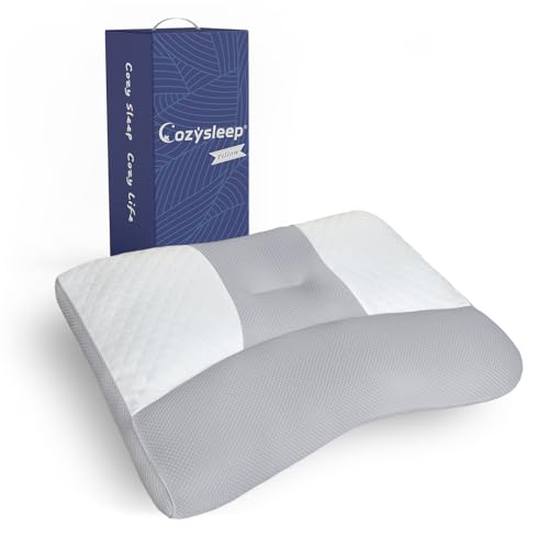 CozySleep 枕 まくら 首が痛くならない 低め 首肩フィット 首や肩の負担を減らす 安眠枕 睡眠専門医と共同開発 高さ調整可能 洗える 仰向け うつ伏せ 横向き対応 安眠枕 通気性 吸湿性 立体構