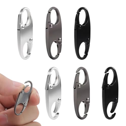 Jravezt ジッパークリップ 盗難防止 6個セット バックパックジッパーロック ファスナー 引き手 ジッパ..