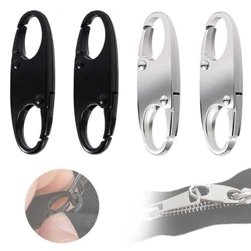 ファスナー ジッパークリップ盗難抑止 クイックディスコネクトクリップ バックパックジッパーロック フ..