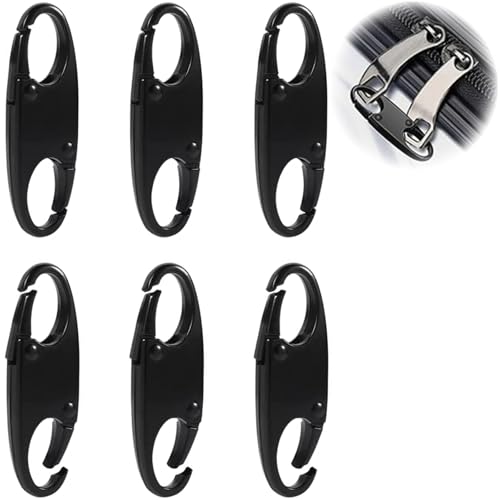 Seiunn ジッパークリップ ファスナー 盗難防止 【6個入り】 ジッパーコネクター ジッパーロック ファス..