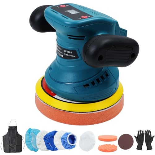 Rmmba ポリッシャー ミニ電動ポリッシャー 車【小型軽量】コードレス 3段階変速 150mm 研磨機 軽量 車..