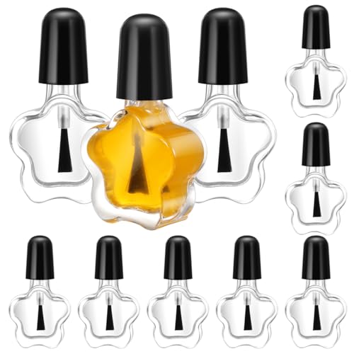 KESYOO ネイルボトル エナメルボトル 小分け 空ボトル 5ml ガラス ネイル 詰め替え 手作り ネイル収納 ..