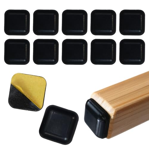 家具スライダー 【四角 20mm角】 12枚入り 黒 ブラック 家具 移動 パッド 便利 楽々移動 粘着 防音 傷..