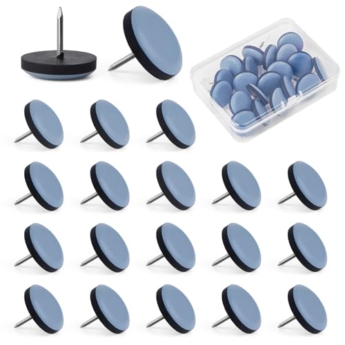 家具スライダー, 20枚入り 25mm 椅子脚カバー 滑るタイプ, 取れない 椅子足カバー 家具移動パッド キズ..