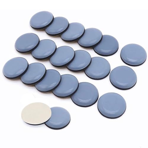 DEVENTORZ 家具スライダー 椅子の脚 カバー 20枚入り 25mm丸い家具移動パッド 粘着付き 家具 椅子 傷防..