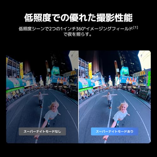 DJI Osmo 360 ����������ɥ���� 360�٥�������󥫥�� Vlog����� �ͥ��ƥ���8K ư�� 4K/120fps & 170��֡����ȥӥǥ� 1.2������ 100ʬ8K���� �ɿ� ���ݡ���