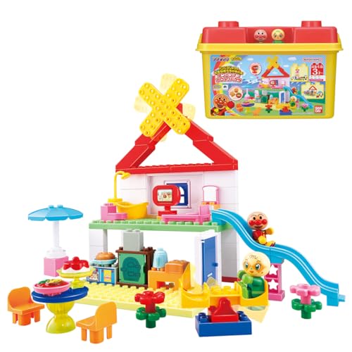 [バンダイ(BANDAI)] Blocklabo ブロックラボ パンこうじょうと大きなおうちが作れる! アンパンマンブロックバケツ 対象年齢 3 才以上