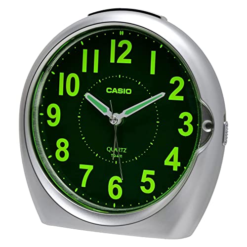 CASIO(カシオ) 目覚まし時計 アナログ シルバー スヌーズ ライト TQ-481-8JF