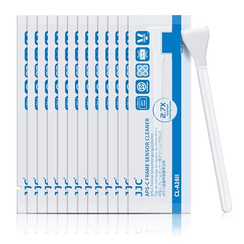JJC APS-Cセンサークリーニングスワブ CCD CMOS用 12本入り 16mm クリーニング綿棒 クリーニングスティック メンテナンス用品 携帯電話 キーボード LCD スクリーン レンズやガラス 精密機器など 適