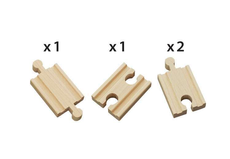 BRIO (ブリオ) 直線レール54mm 33333 対象年齢 3歳~ 【おもちゃ 玩具 木製おもちゃ 木製レール プレゼント（誕生日/クリスマス）】