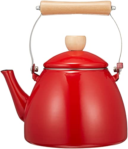 牛奶鍋 - パール金属 クレヴィア ホーローケットル2.5L レッド