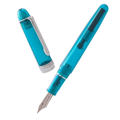 Natami 万年筆 細字ペン先 透明クリアインクコンバーター 滑らかな流れ ローズゴールドトリム ギフト ..