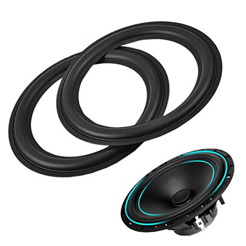 スピーカーフォーム 2個入り 8インチ ゴム スピーカーサラウンド リペアラバーウーファーエッジ リペアパーツ スピーカー修理キット