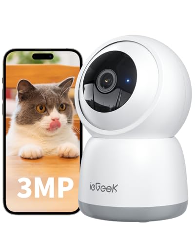 ◆商品名：見守りカメラ【可上下左右自動追尾・2.4G/5GHz WiFi両対応】ieGeek ペットカメラ 24h常時録画 レンズのオフ可能 300万画素 赤外線暗視 双方向会話 PTZ首振り プリセット機能 防犯カメラ 室内 360°自動定期見回り 動体検知 スマホ通知 犬/猫/お年寄り 監視カメラ 警報通知 家族共有 Alexa対応 クラウド/メモリカード 室内カメラ 接続簡単 iphone対応【360°自動定期見回り・PTZ首振り】 ペットカメラは、360°自動見回り機能を搭載しており、留守中に一目で360°の範囲で死角なしにペットと室内の様子をすぐに監視できます。（パン360°、チルト55°）PTZ首振り機能で、スマホ操作で遠隔からカメラの向きをスムーズに変えます。110°の超広角で広範囲をカバーします。ペットと子供と高齢者の見守り/室内監視に最適。【プリセットポジション機能・双方向通話】プリセットポジション機能を搭載し、気になる場所を複数設定可能、ワンタッチで設定した場所へ素早く移動しながら映像を確認できます。外出でも家の状況がすぐにわかります。高感度のスピーカーとマイクを搭載し、監視カメラから離れた場所でもスムーズにに通話できます。聞こえないことや音声通話間の遅延がない！【HDR画像処理・15m赤外線暗視・レンズのオフ可能】見守りカメラは、F2.0大口径、1080pより鮮明な300万画素、2304*1296Pの高解像度で細かいところまで鮮明に見えます。画面の明るさのバランスをさせるHDR画像処理、逆光環境でも鮮明な映像をいつでも確認可能です。赤外線LEDライトが備えているため、真っ暗なところでもペットの様子がはっきり見えます。夜間でもあんしん！寝ている時は録画したくないときは、アプリでレンズをオフにすることができます。一人暮らしの女性でも心地よくあんしん！【可上下左右自動追跡・AI動体検知・スマホ通知】AI高感度センサー搭載、左右にしか追跡しないカメラと比べて、こちらの動く対象を自動で上下左右追跡します。猫が棚に登ったり、隅に隠れたりする様子を楽に記録できる。また、人体/モーション/音声を正確に検知します。子供が学校から帰ってきたり、犬が動いたり検知通知を見逃すことはありません。さらに、不審者を検知すると警報音が自動で鳴りながらスマホに即時通知されます。複数のアラームエリアを設定可能。【24時間録画・複数保存方法・暗号化技術】7/24時間録画可能、256GBのメモリーカードとクラウド対応、仕事の休憩中や仕事で帰りが遅くなった時などにもリアルタイムで映像を確認できます。また、データは暗号化され、高度なアルゴリズムとプロトコルによって保護されます。注：プレビュー時に4倍のデジタルズームが可能。【Bluetooth接続・マルチ画面・Alexa対応・家族共有】2.4G/5GhzのWiFiに対応、ネットワークの安定向上し、信号伝送距離より遠いことを実現します。ネットワークカメラはBluetooth接続で信号干渉に耐える、接続成功率は90%向上される、接続はより早く、より簡単になる。マルチ画面で画面を4分割して同時にに視聴や管理ができる。Alexa対応でスマートな生活を楽しみ、両手を解放します。QRコードを読み込むだけで、ご家族とカメラを共有し、共有をより簡単に、視聴をより便利になる。【保証期間・認証取得・サポート対応】防犯カメラは電波法の技術基準(TELEC)とPSE認証を取得済み、ご安心に利用頂けます。1年間の保証時間があり、さらに特別な2年間保証延長プランが提出します。だから、最大3年間保障となります。何か問題と不明な点がございましたら、いつでもお気軽にお問合せください。お問い合わせ先：説明書に記載されるieGeek公式メールアドレス アマゾンに「注文履歴」-「購入履歴」-「質問する」、早速に1営業日以内にご返答（営業日時間：月〜金10：00−19：00 )。見守りカメラ【可上下左右自動追尾・2.4G/5GHz WiFi両対応】ieGeek ペットカメラ 24h常時録画 レンズのオフ可能 300万画素 赤外線暗視 双方向会話 PTZ首振り プリセット機能 防犯カメラ 室内 360°自動定期見回り 動体検知 スマホ通知 犬/猫/お年寄り 監視カメラ 警報通知 家族共有 Alexa対応 クラウド/メモリカード 室内カメラ 接続簡単 iphone対応