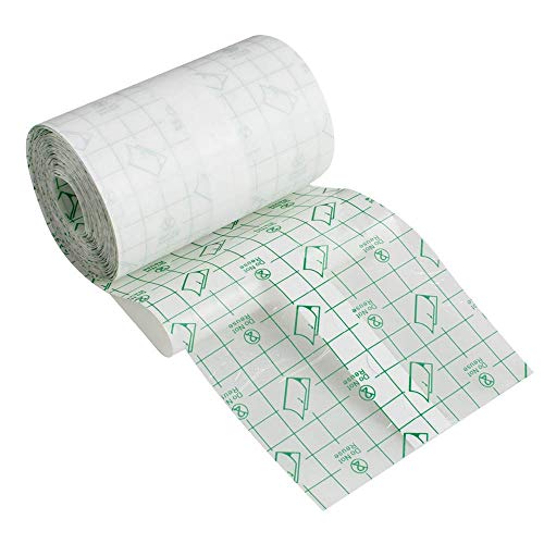 HFEEL 防水フィルムロールタイプ 透明絆創膏 粘着性 創傷用粘着 プラスターストレッチ固定テープ マルチフィックス (10cmX10m)