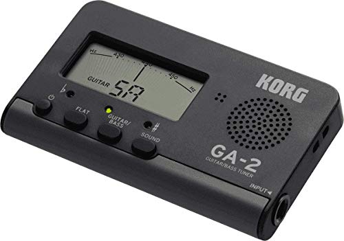 ◆商品名：KORG ギター/ベース用チューナー GA-2 個人練習に最適 多弦ギター 多弦ベース フラットチューニング ロングスケールにも対応 200時間連続稼働 軽量 コンパクト音名/弦名表示が大きく見やすい、液晶針式メーター。スマートな軽量コンパクト・ボディ。ギター/ベースに最適な充実のチューニング機能。約200時間の連続使用が可能。キャリブレーションを変えたチューニングも可能。