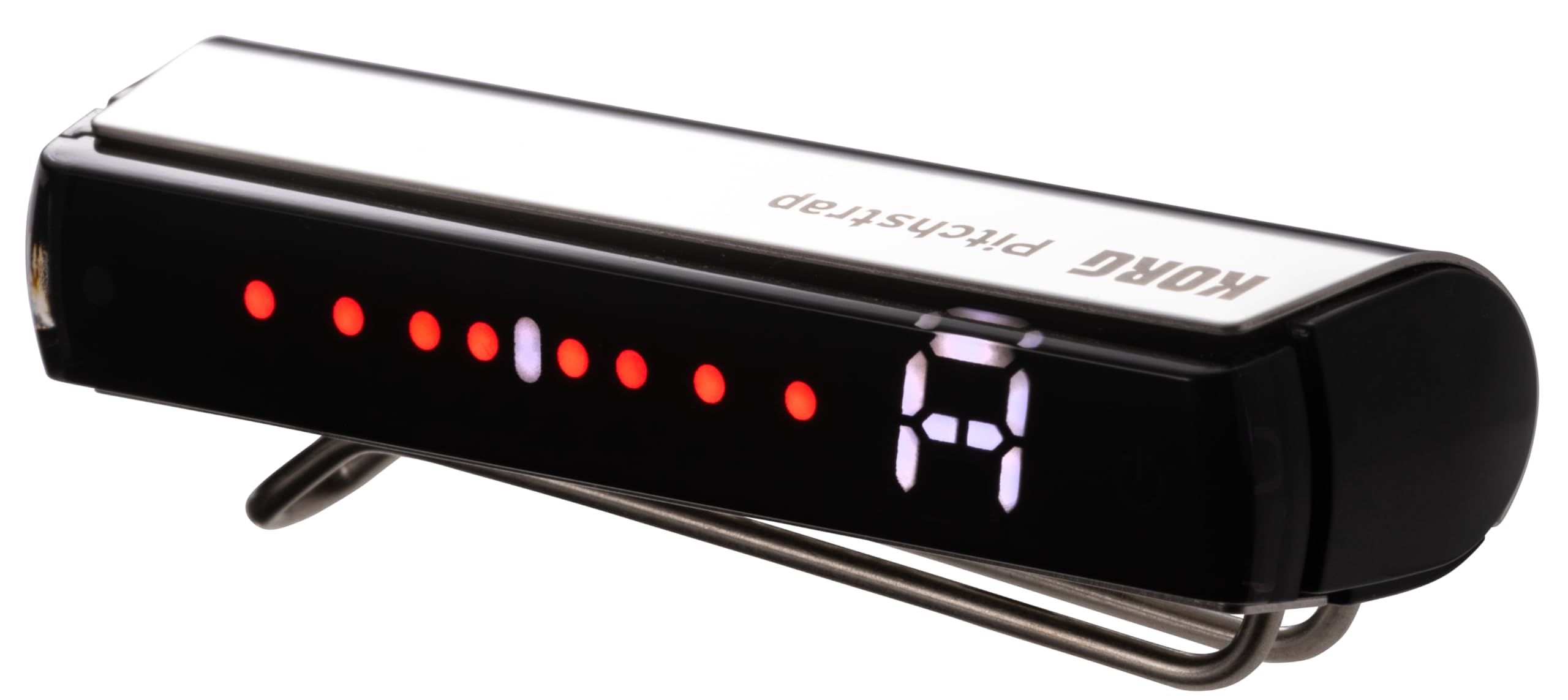 ◆商品名：KORG(コルグ) ギター/ベース用チューナー Pitchstrap ストラップに装着/±0.1セントの高精度/USB充電方式/日本製 シルバー PST-1 SVストラップに装着する全く新しいチューナー。ストラップに伝わるギター、ベースの弦振動を正確に検出します。スリムな形状とステンレス製の高級感〜3色展開。着けやすく、動きのある演奏にも対応。高精度なストロボ・モード、ギター＆ベース・ナビゲーションモードを含む、多彩な表示モード。様々な音楽のシチュエーションに対応するキャリブレーション機能搭載。使い捨て電池不要のUSB充電対応。