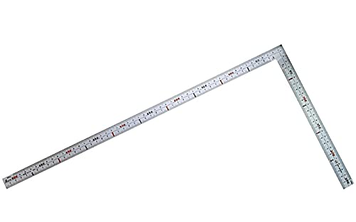 シンワ測定(Shinwa Sokutei) 曲尺 広ピタ 表裏同目 内目盛端面基点 JIS シルバー 50cm 10034