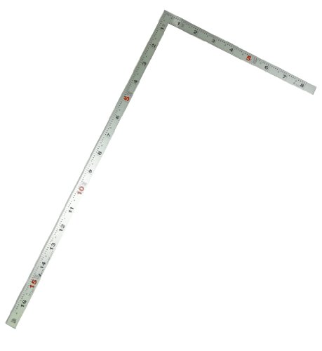 シンワ測定(Shinwa Sokutei) 曲尺 平ぴた シルバー 1尺6寸/50cm 併用目盛 10046