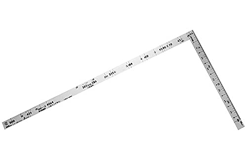 シンワ測定(Shinwa Sokutei) 曲尺 ツーバイフォー シルバー 2×4/50cm 併用目盛 19mm巾 10055