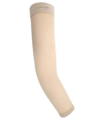 [HUSTONY] 韓国 UVカット ゴルフアームカバー 接触冷感 -6℃ 夏 日焼け防止 レディース (ベージュ)