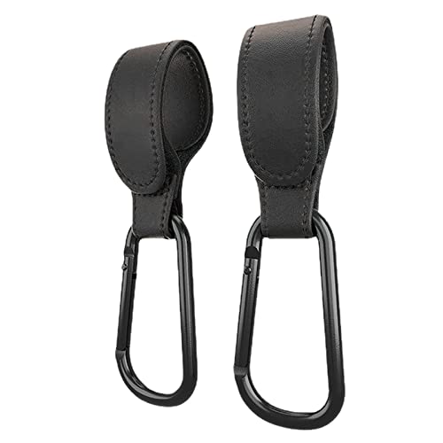 Stroller Options - FASELE ベビーカーフック 2個セット ベビーカー用フック 耐荷重25kg 荷物かけ PUレザー マザーズバッグ ベビーカー フック 荷物フック アルミ合金 高耐久