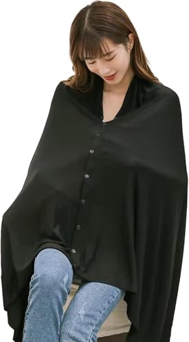 [Chewes Kwen] 授乳ケープ ストール ポンチョ 綿 4way 授乳カバー【産婦人科看護師推薦】 360度 安心 オシャレ uvカット 透けない 授乳 多機能 マタニティ 人気 大きめ 伸縮性 ベビーカーカバー オ