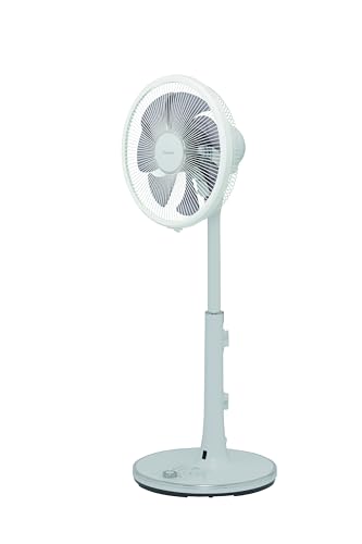 【トヨトミ】扇風機 FS-H30P(W) リビング ハイポジAC コンパクト 静電気防止加工 首振りモーター フルリモコン 切/入タイマー エコモード そよ風運転