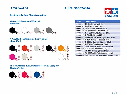 ���ߥ� 1/24 ���ݡ��ĥ������꡼�� No.346 �ե����� GT �ץ��ǥ� 24346