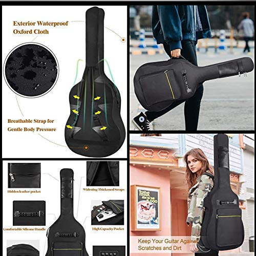 ギターケース ギグバッグ アコースティックギター 41インチ 防水 インチパッド入り MC-GUITSOFU