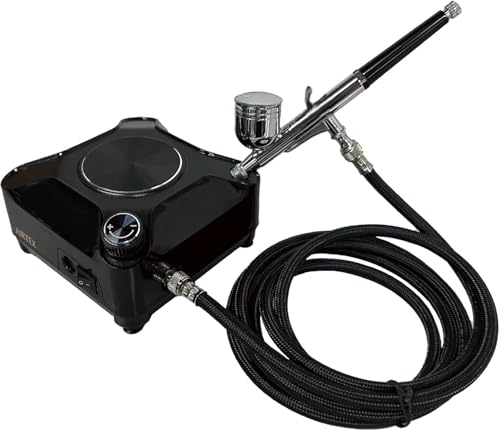 エアテックス(Airtex) エアブラシワークセット メテオ2 (コンプレッサー&エアブラシセット) エアレバ仕様 ホビー用ツール APC030-M