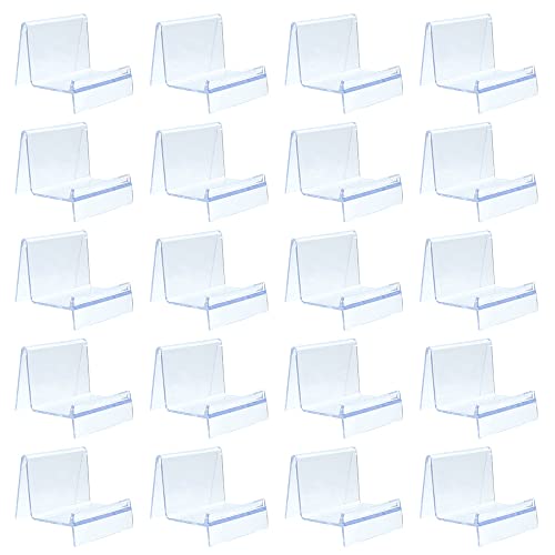 展示台 ディスプレイスタンド クリア アクリル製 立て掛けるだけ スマホ 小物 撮影用 (20個セット)