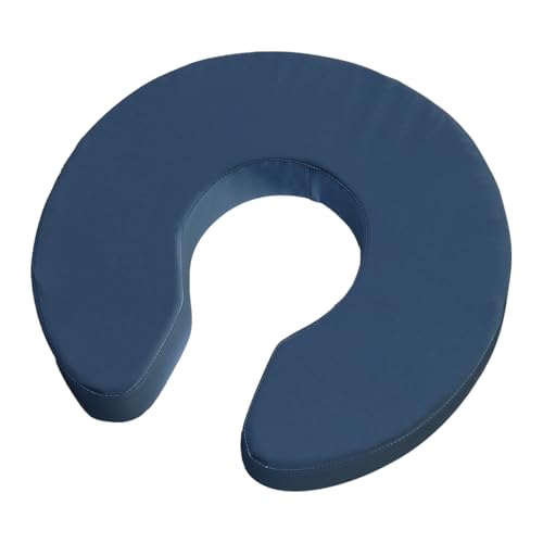 ◆商品名：uLumo U字クッション 円座 産後 人気 授乳クッション マタニティクッション 痔 痛み対策 手術後 会陰切開 尾てい骨 男性 座布団 痛み軽減 前立腺 デスクワーク (ダークネイビー)【お手入れ簡単なPVCレザー仕上げ】 表...