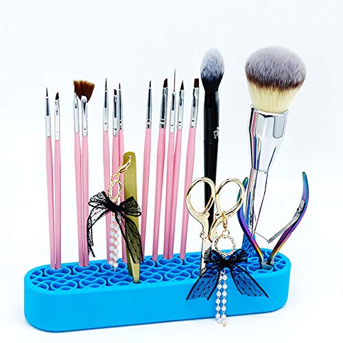 ネイルブラシスタンド メイクブラシケース メイクブラシ立て ブラシホルダー ペンスタンド ペン立て 鉛筆 色鉛筆 ジェルネイル用具スタンド 筆置き 簡単洗浄 マルチスタンド 収納 シリコ