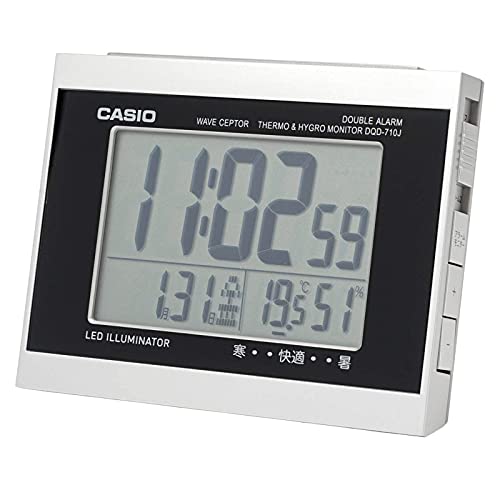 楽天市場】dqd－5000j－9jf カシオ 電波目覚まし時計 casio ダブル