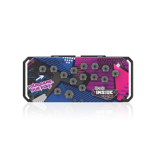Brook Fighter Starburst 【台湾製 (MIT)】 レバーレス アケコン コントローラー 全ボタン型 PS5 PS4 Xbox NS NS2 PC 16キー 短いキーストローク 軽量 格闘ゲーム RGB-LED 日本語説明書 (ブラック)