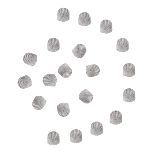 uxcell スタイラスペン用の交換用ファイバーメッシュ先端10個セット 8mm 容量性タッチスクリーンに適しています。高感度、柔らかい、画面を傷つけないペン先