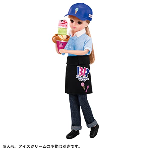 タカラトミー(TAKARA TOMY) リカちゃん ドレス ようこそ! サーティワン アイスクリームショップ てんいんさんドレス 着せ替え おままごと おもちゃ 3歳以上