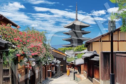 エポック社 2016ベリースモールピース ジグソーパズル 日本風景 百日紅咲く八坂の塔-京都 (50×75cm) 22-121s のり付き ヘラ付き 点数券付き EPOCH