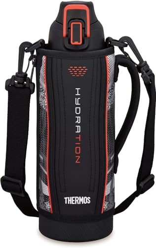 サーモス 水筒 真空断熱スポーツボトル 1L ブラックバレンシア 保冷専用