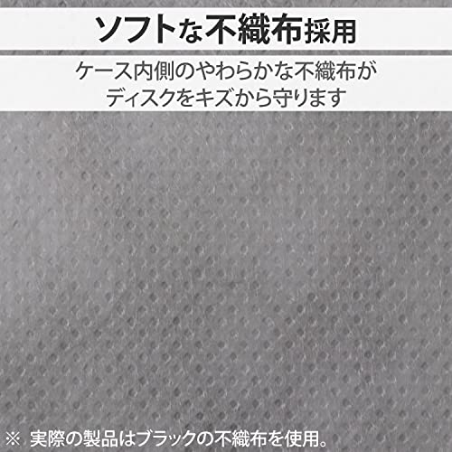 ���쥳��(ELECOM) DVD CD������ ���ߥϡ��� �ե����ʡ��� 320���Ǽ �֥�å� CCD-H320BK