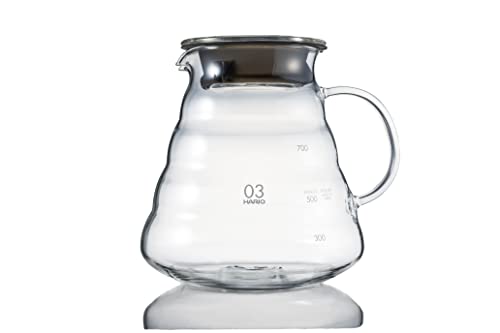 HARIO(ハリオ) V60グラスサーバー800クリア 800ml 2~6杯用 電子レンジ可 XGSR-80-TB