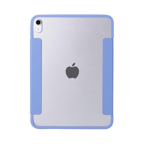 エレコム iPad 第11世代 A16 11インチ (2025) 10.9インチ 第10世代 (2022) ケース 2アングルスタンド 軽量 オートスリープ/オートウェイク ソフトレザー 背面クリア フレームカラー スカイブルー TB-A24
