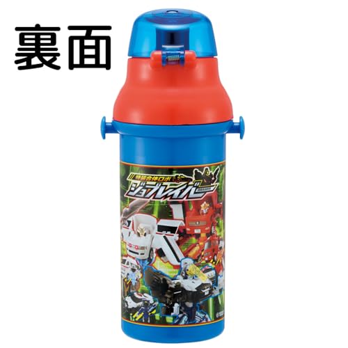 スケーター(skater) 子供用 直飲み 水筒 プラスチック 480ml ワンプッシュ開閉 食洗機対応 日本製 ジョブレイバー 男の子 PSB5SAN-A