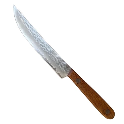 VGTEN ペティナイフ 果物ナイフ 刃渡り125mm 鋭い切れ味 ダマスカス鋼 天然ウッドハンドル ...
